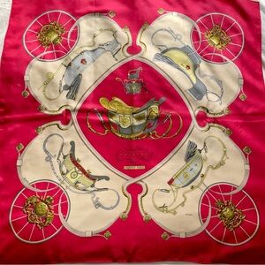 Vintage Hermès Silk Scarf 90cm Springs Magenta Pink